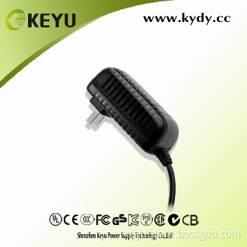 24w 1a power adapter, different country with different plug